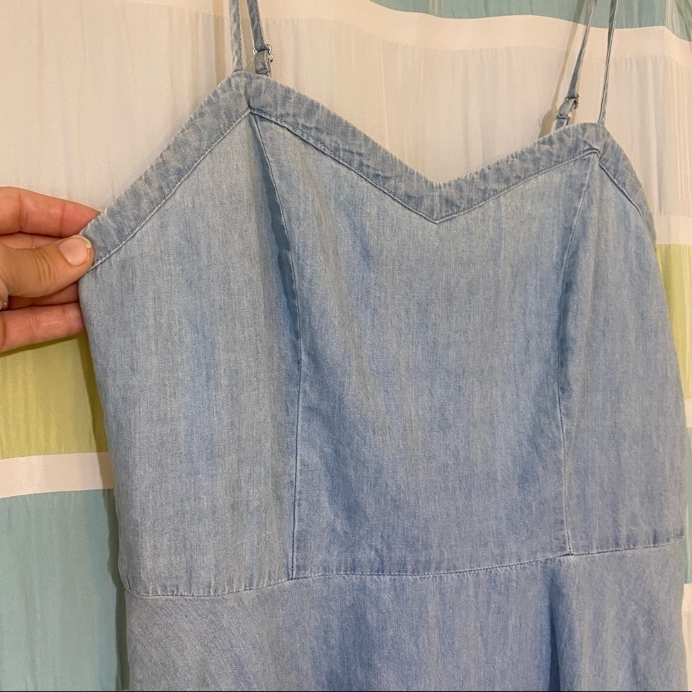 Cotton On Chambray Spaghetti Strap Dress Sz XS - Picture 6 of 8